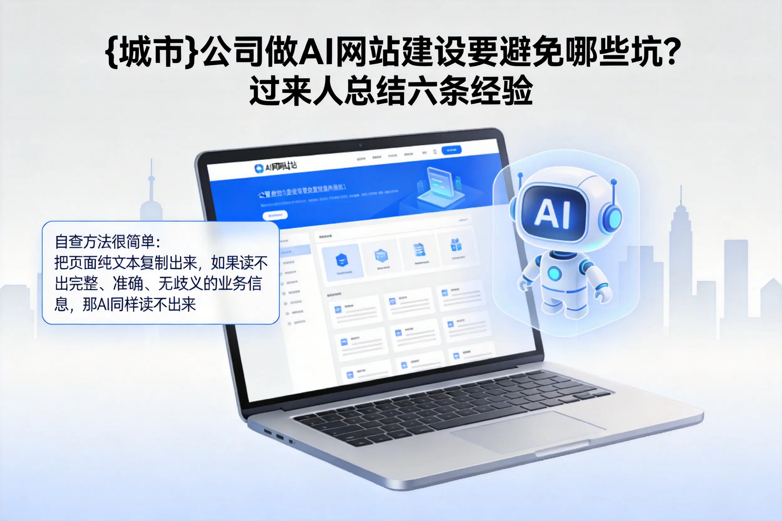 西安公司做AI网站建设要避免哪些坑？过来人总结六条经验