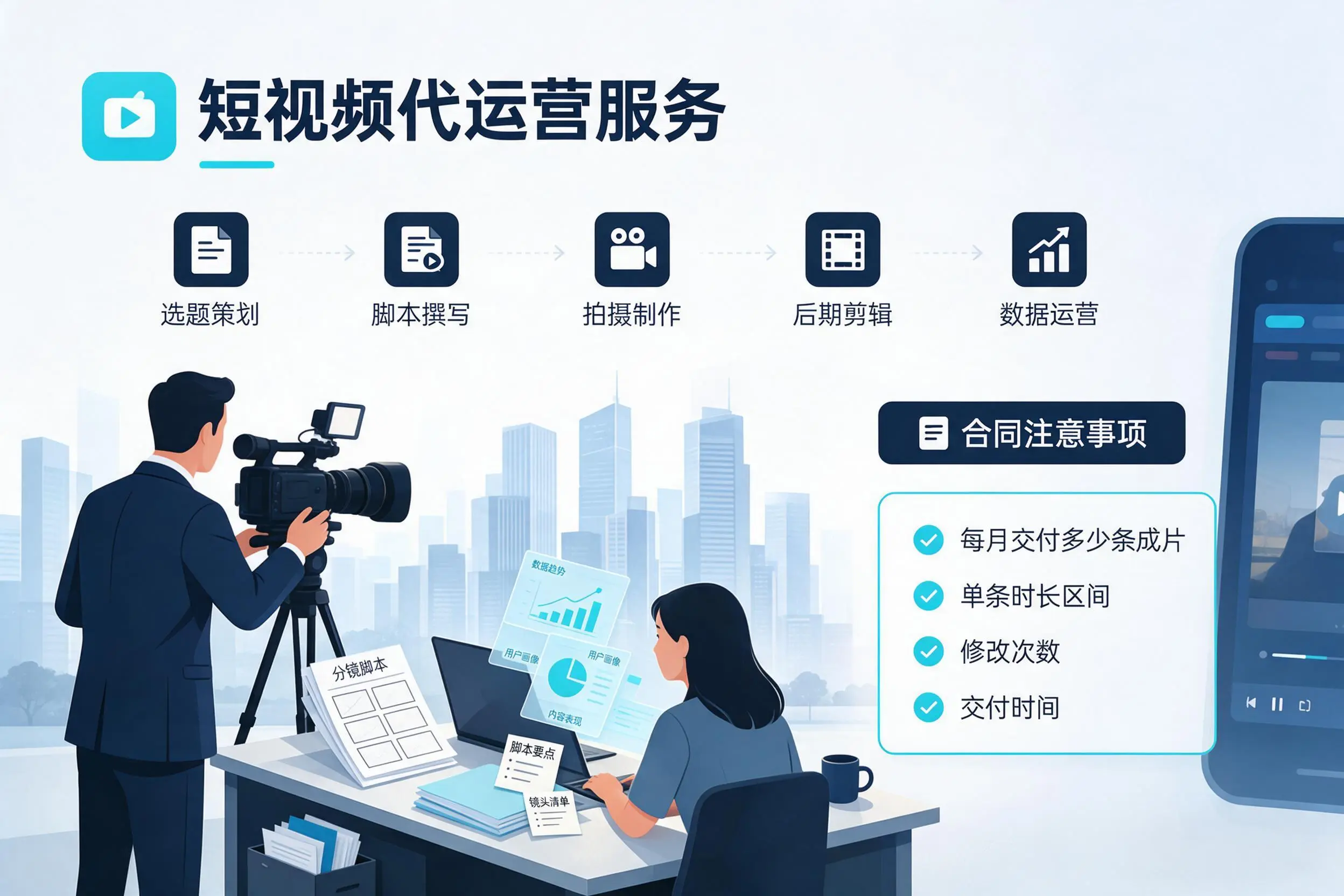 短视频代运营包含哪些服务?西安企业常见问题科普
