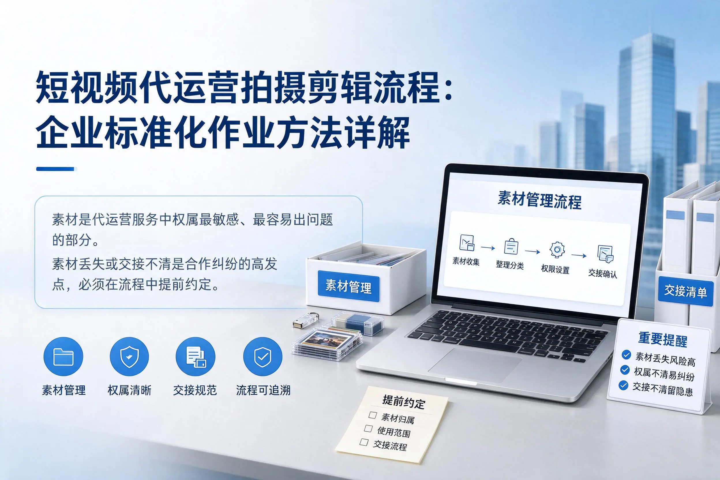 短视频代运营拍摄剪辑流程：西安企业标准化作业方法详解