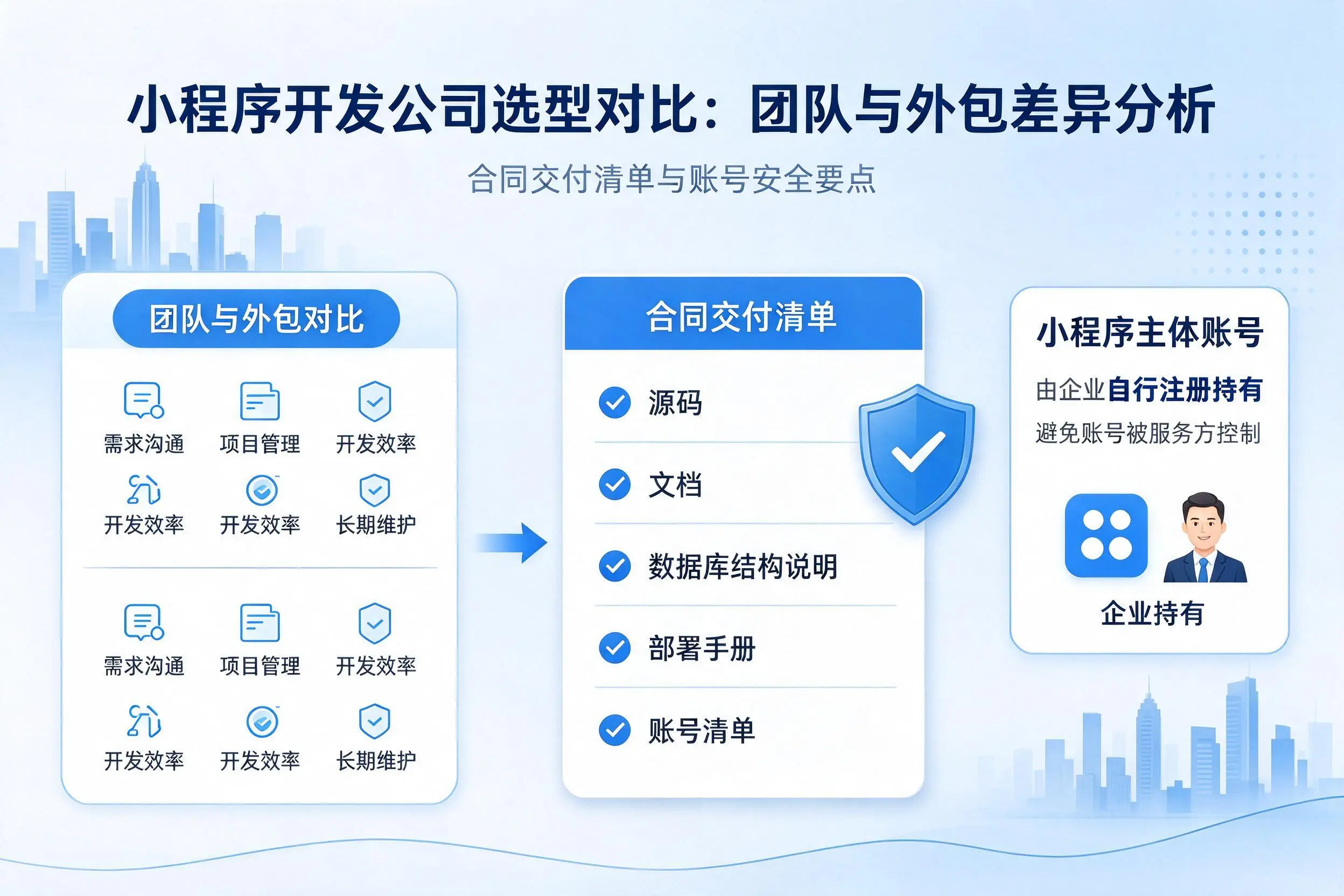 西安小程序开发公司选型对比：团队与外包差异分析