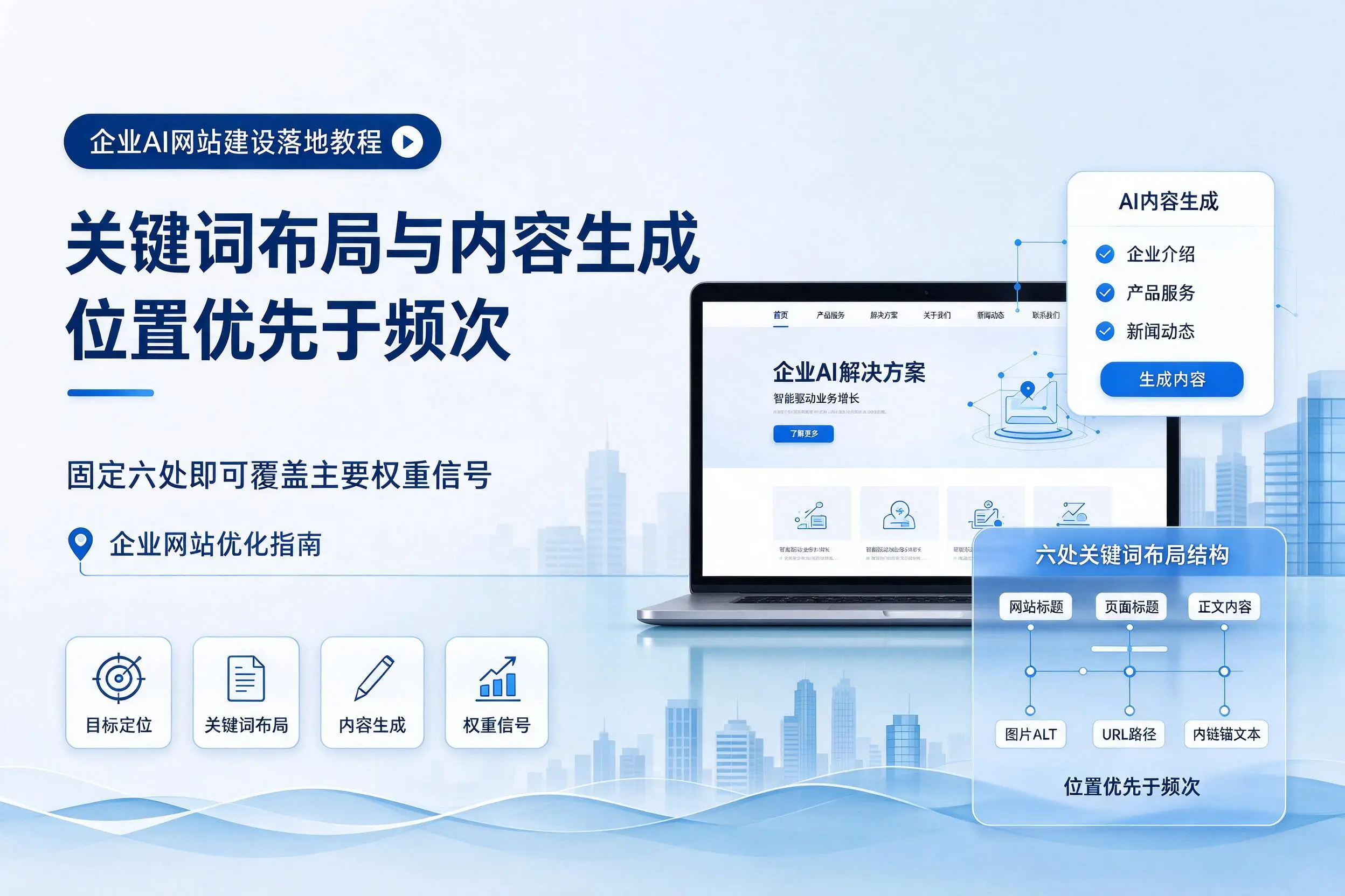 西安企业AI网站建设落地教程:关键词布局与内容生成